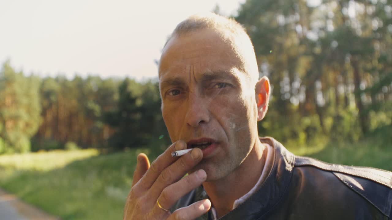 Man in Leather Jacket