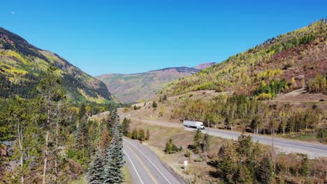 colorado countryside roads with traffic driving on them