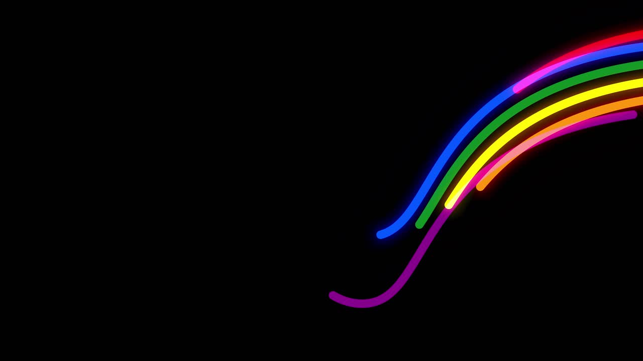 화려하고 재미있고 자랑스러운 컬러 라인이 화면을 흐르고 있습니다.