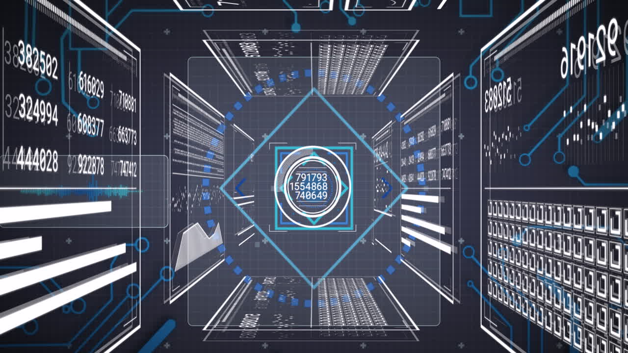 Animation of scope and data processing over computer circuit board