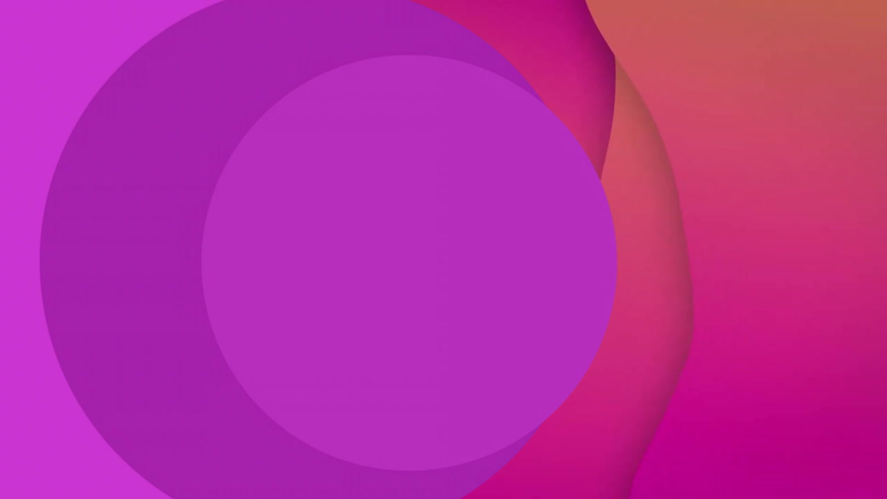 Animation of purple spots and shapes on red background