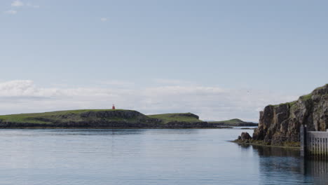 still shot of stykkisholmur landscape in iceland, europe