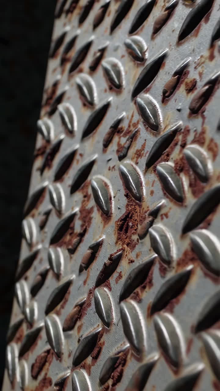 Rusty Diamond Plate Metal Surface