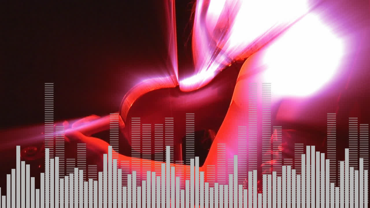 바이올린을 연주하는 소녀의 디지털 복합