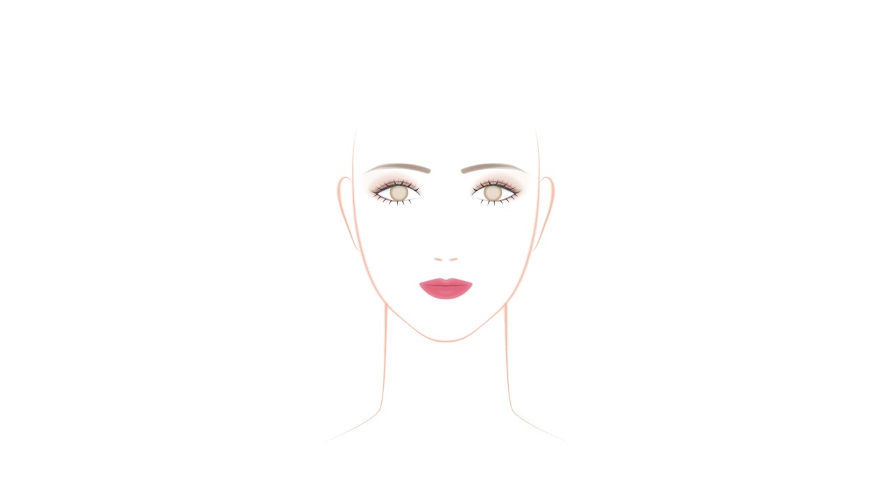 Typ dámského make-upu. Růžový make-up Sugaoto a nádherný make-up. Ilustrační video.