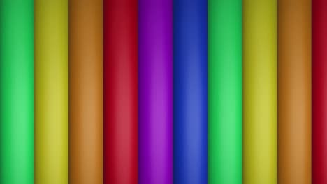 animation of rainbow stripes and colours moving on seamless loop