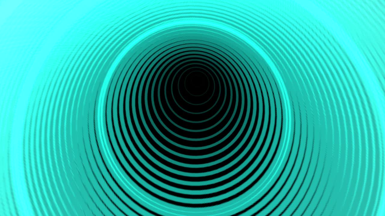 fondo negro con líneas circulares móviles