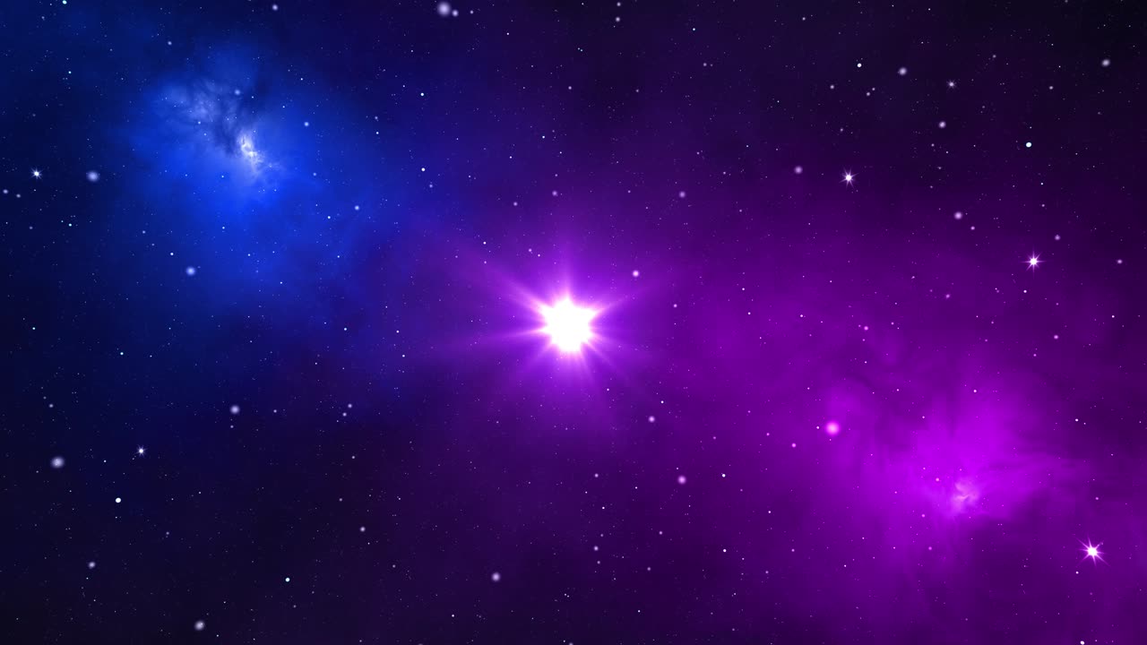 espiral escénica infinita galaxia centro de viaje al espacio exterior estrellas en movimiento nebulosa bucle animación volando en