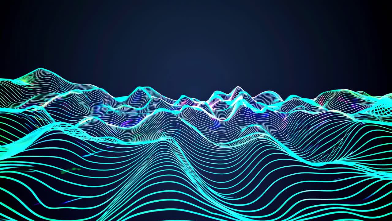 추상적인 반이는 파동 패턴