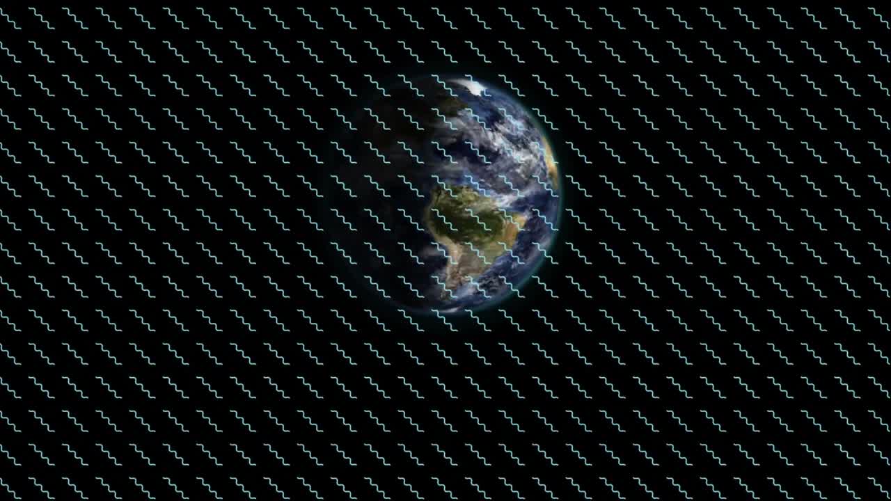 анимация рисунка, движущегося по земному шару