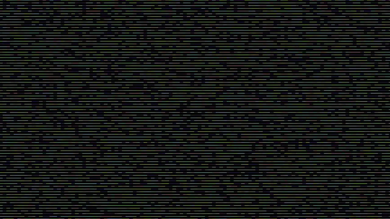 Abstract Digital Glitch Effect with Horizontal Scanning Lines