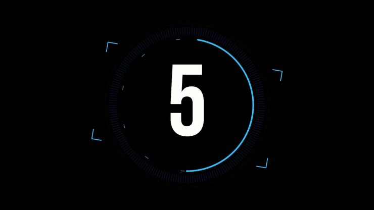 Digital Countdown Timer with Circular Progress Indicator