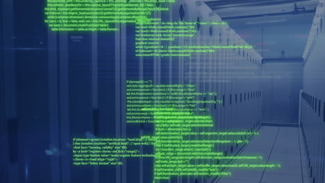 animation of data processing over computer servers