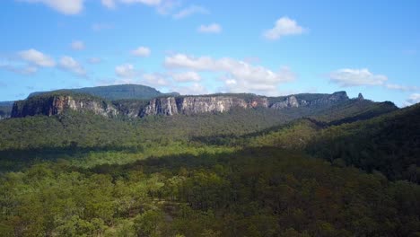 Aerial-over-Carvarvon-National-Park-with-forests-trees-mountain-ranges-Victoria-Australia-1