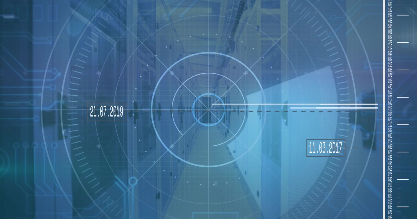 Animation of scope scanning and data processing over computer servers