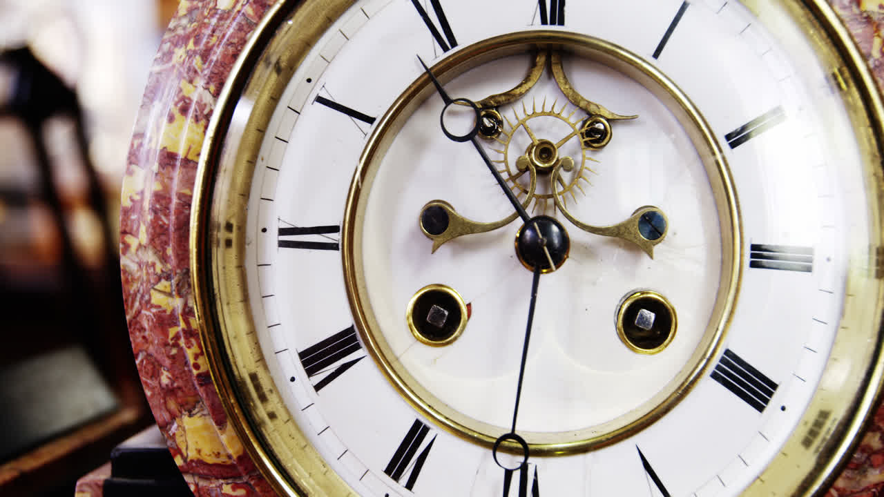 primer plano del reloj