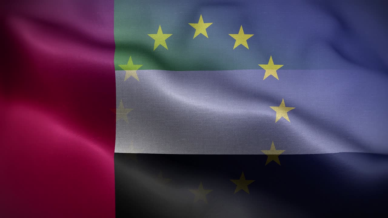 아랍에미리트 발 루프 배경 4k