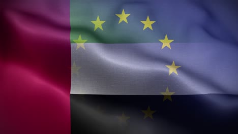 la bandera de los emiratos árabes unidos 4k
