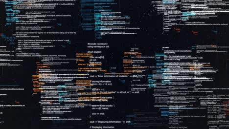 visualización de código informático abstracto