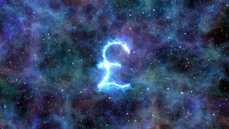 galaxy shaped like gbp symbol