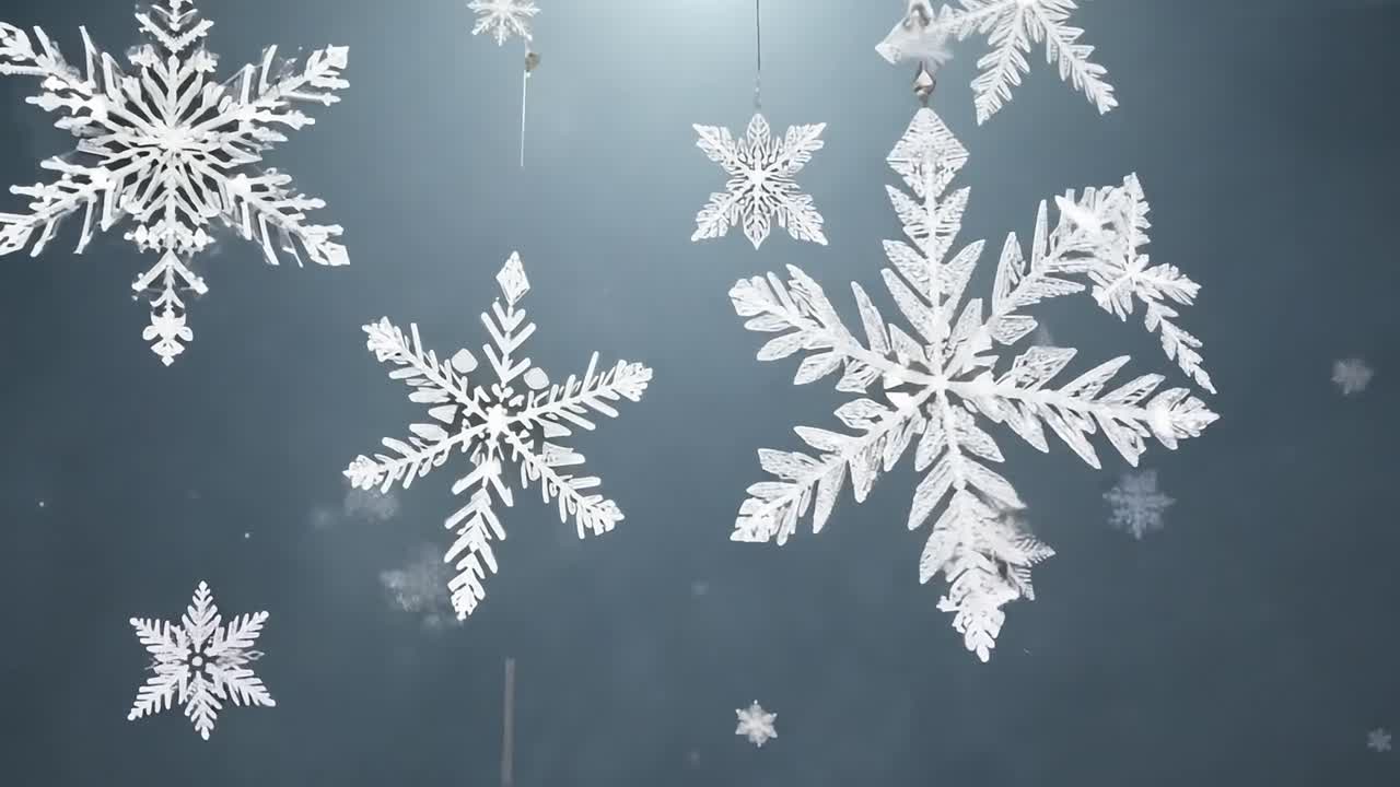 copos de nieve cayendo