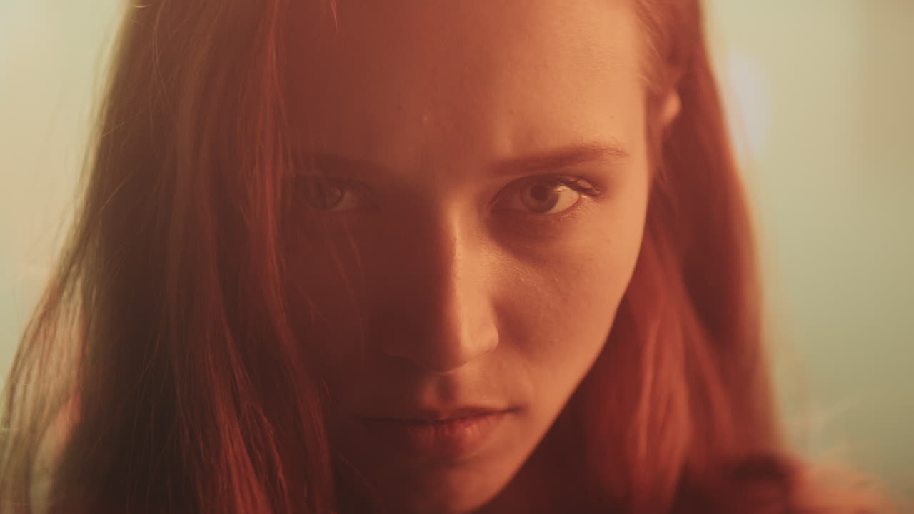 retrato en primer plano de una mujer