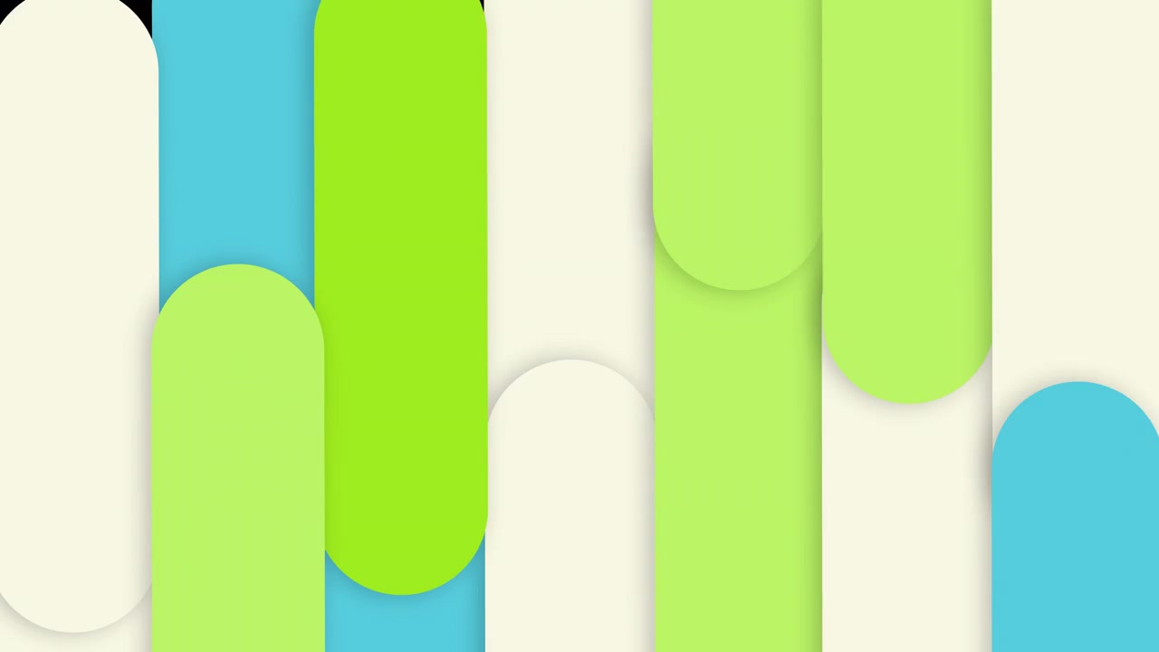 Modern Abstract Background with Moving Colorful Capsule Shapes