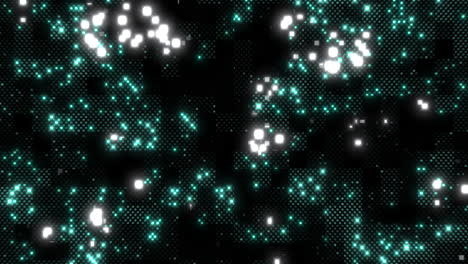 digital neon led dots pattern