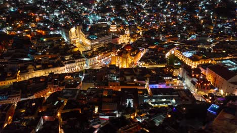 Drone-hyper-lapse:-Guanajuato-at-night