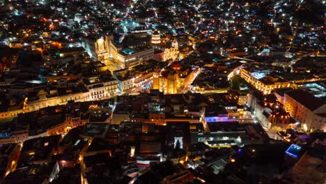 drone hyper lapse: guanajuato de noche