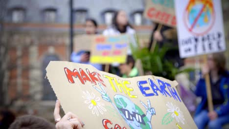 make the earth cool again protest sign