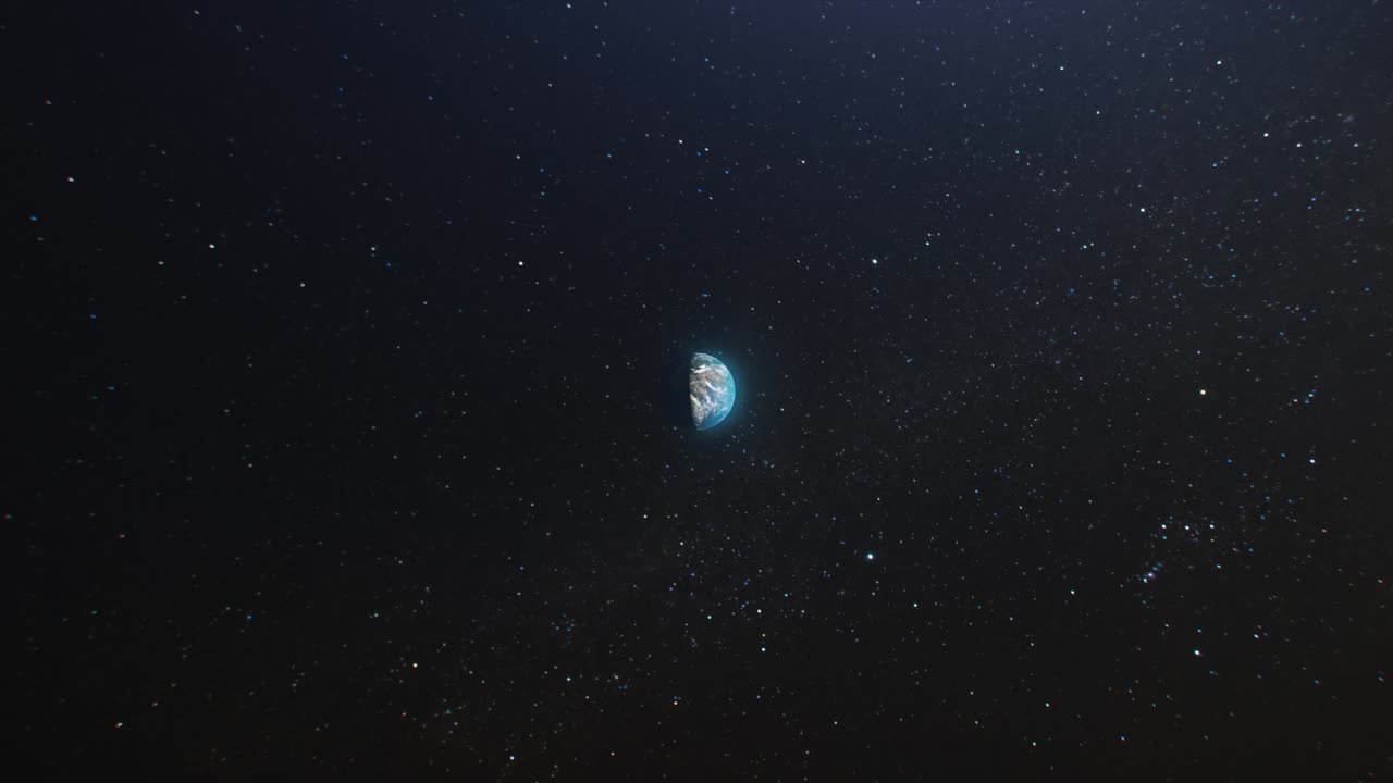 vista del planeta tierra desde el espacio, las fronteras de los países resaltadas, animación repetible en bucle perfecta para el remapado del tiempo,