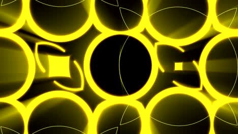 abstract background with gold light kaleidoscope