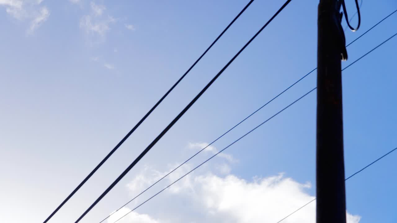Power Lines and Sky