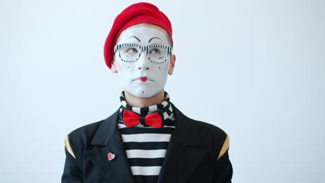 mime artist portrait