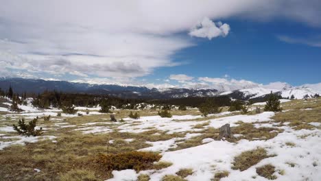 timelapse of mountain side in colorado