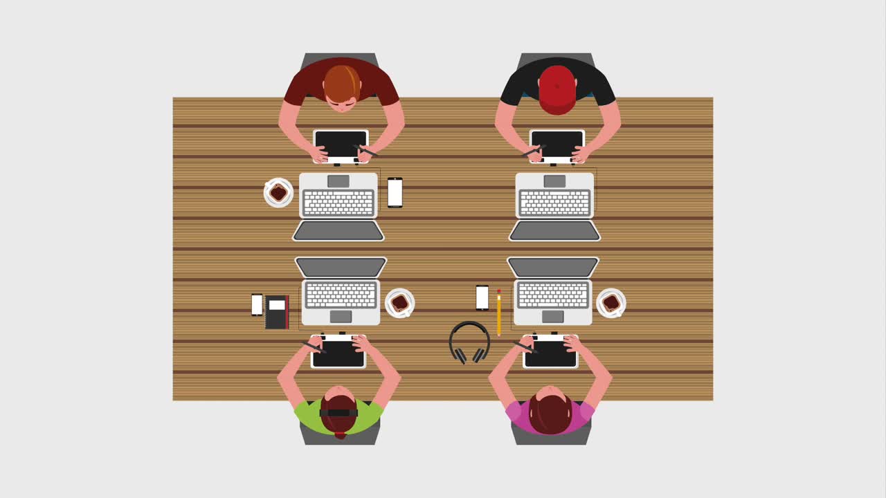 working process concept