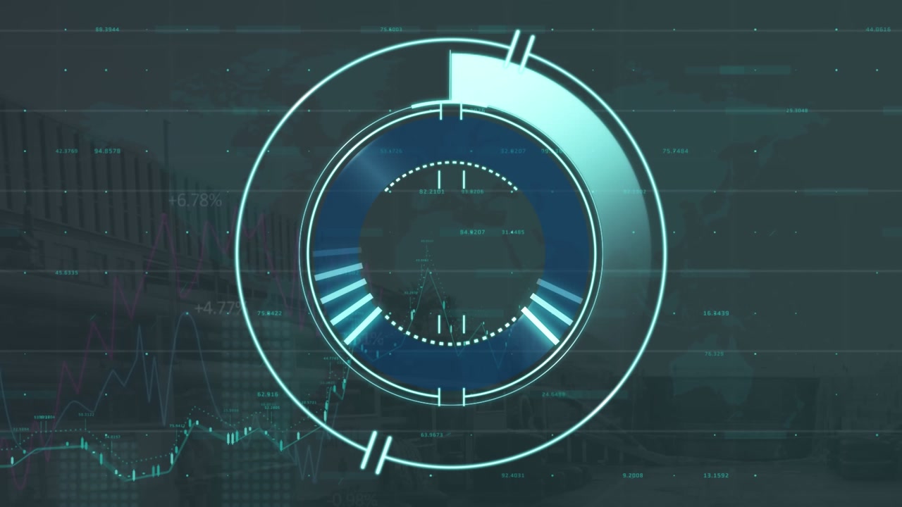 Animation of scope scanning and data processing over scope scanning