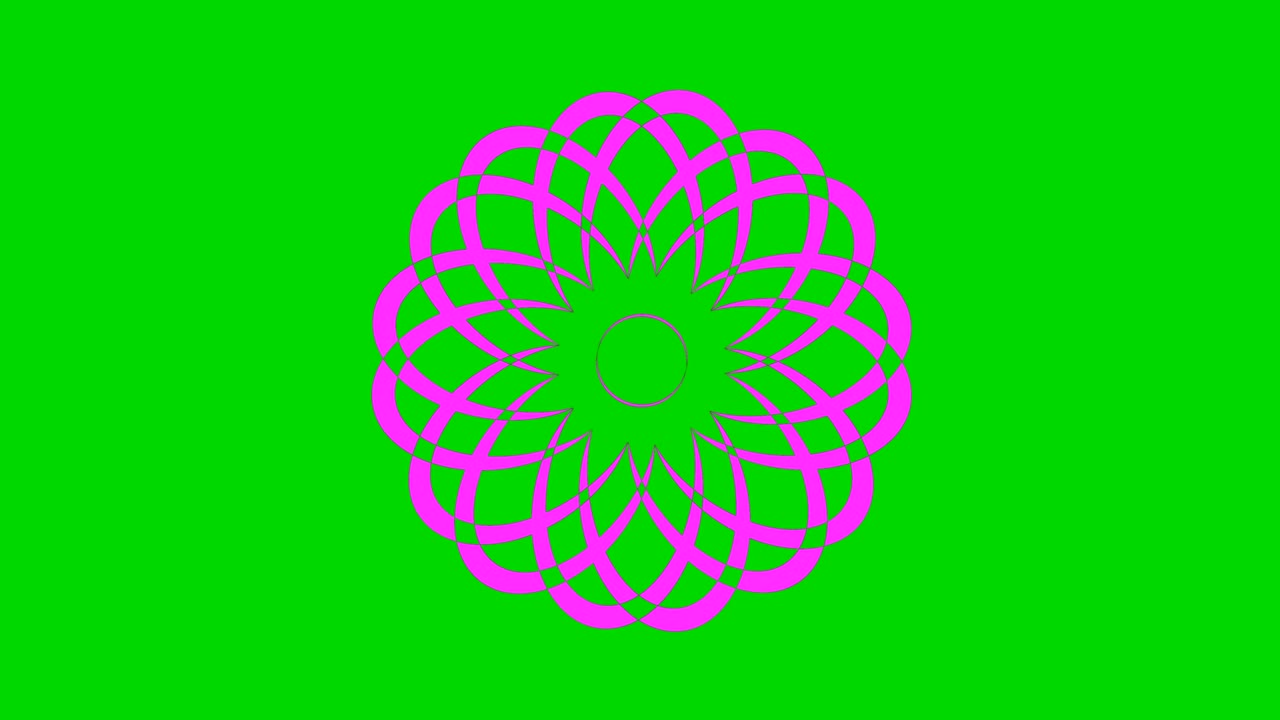 modelo de video 4k con efecto estroboscópico e hipnótico, en formato de video 16: 9.