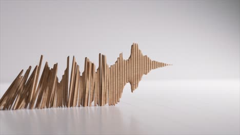 abstract wood wave