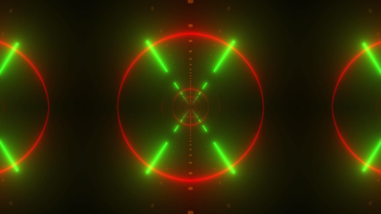 Neon Tunnel Visual Effect