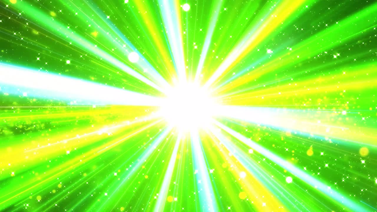 Radiation that shines in gold. Glittering background.