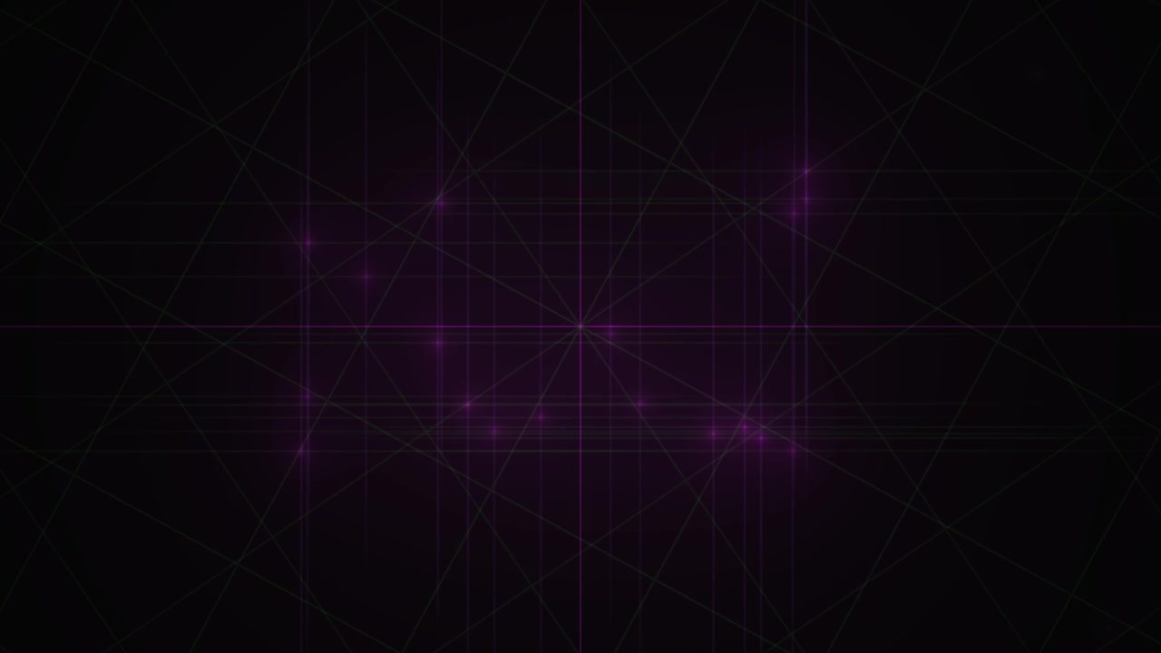 Abstract Digital Grid with Glowing Purple Light Points