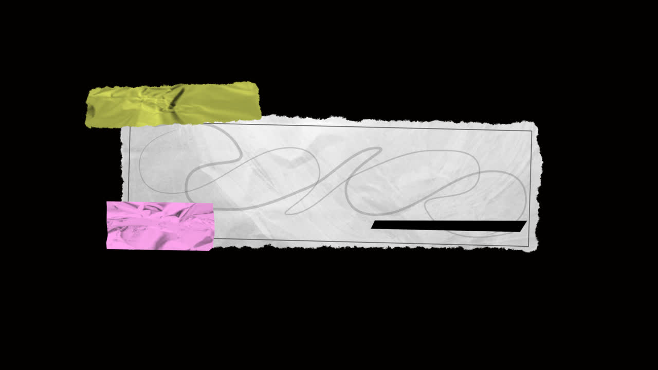 Unusual Paper Lower Thirds On Alpha