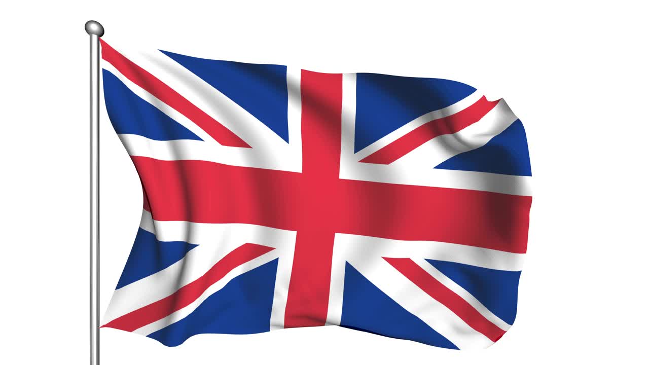 bandera del reino unido (semi-transparente, en bucle, canal alfa)