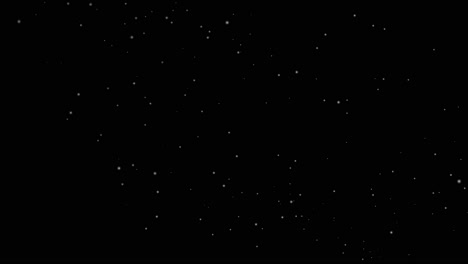 Animation-of-snow-particles-falling-across-the-screen-on-a-black-background