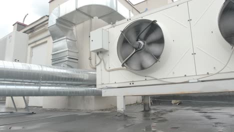 heating ventilating and air conditioning units on the roof