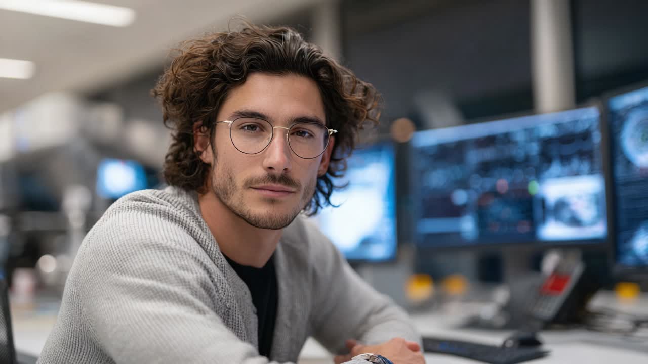 retrato de un hombre en una oficina
