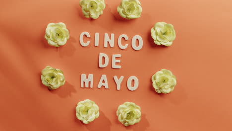 cinco de mayo letters background