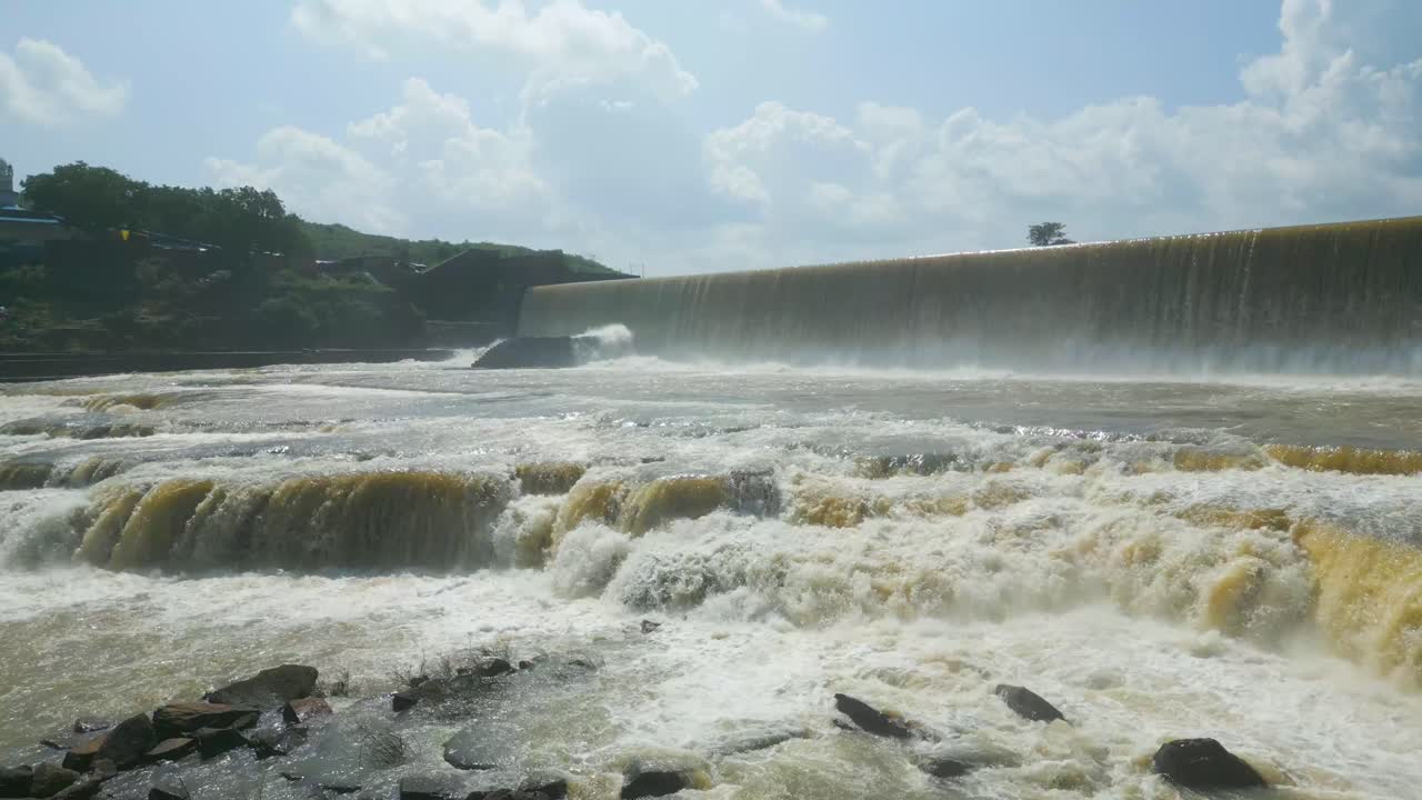 Waterfall Rajdari Devdari and Latif Shah Dam Aerial View